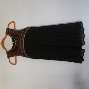 Free People Black Beaded Dress (Size 0)